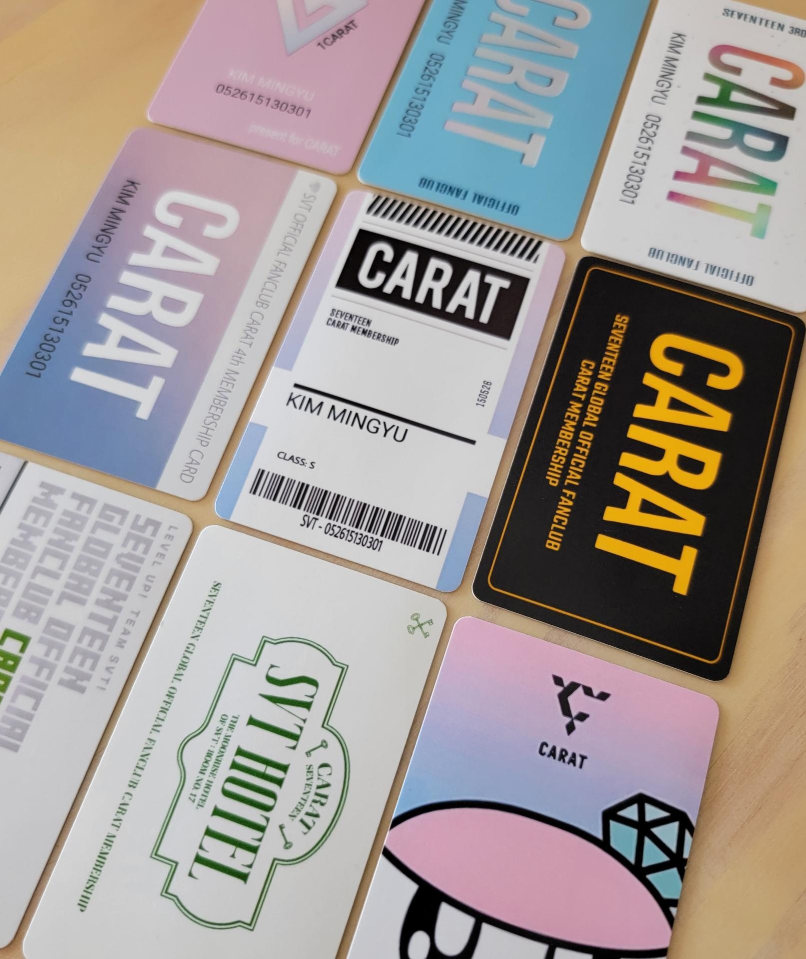Seventeen - CARAT Membership Cards