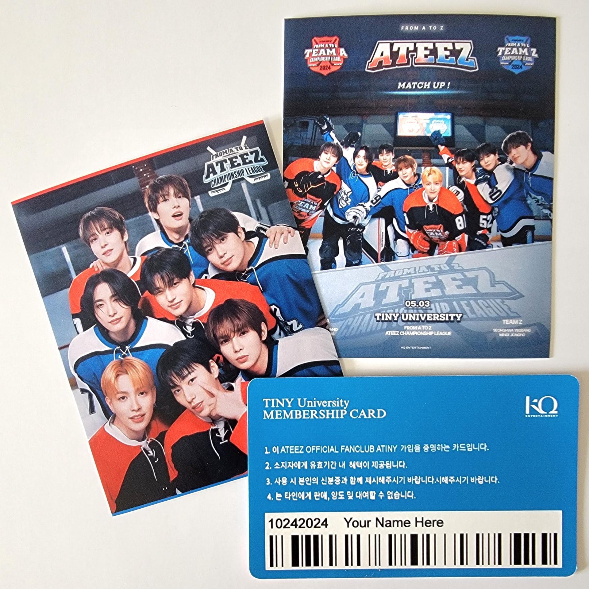 ATEEZ  - 2024 Personalized 5th Membership Card