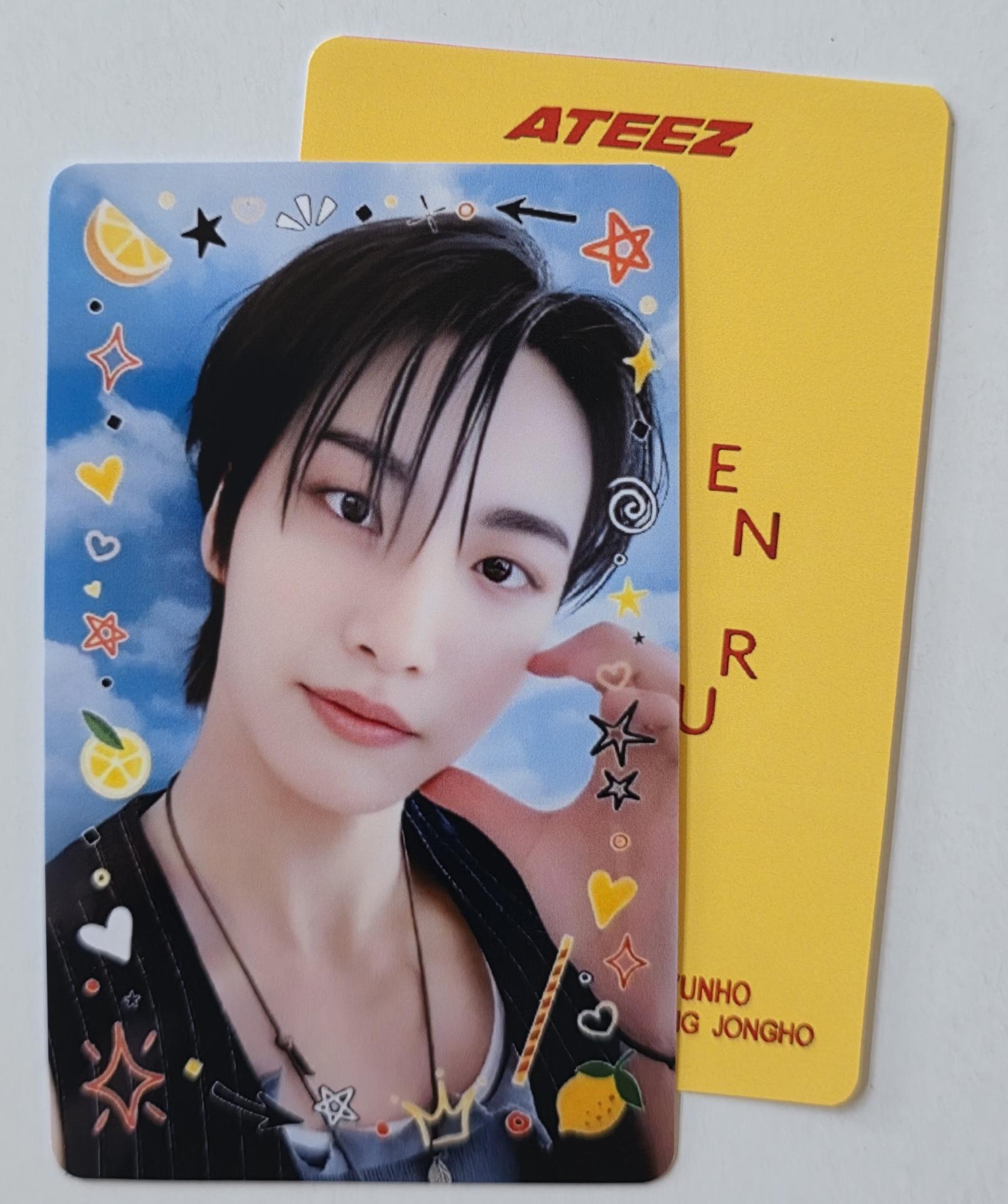ATEEZ Golden Hour 3 Lemon Drop Broadcast Photocards