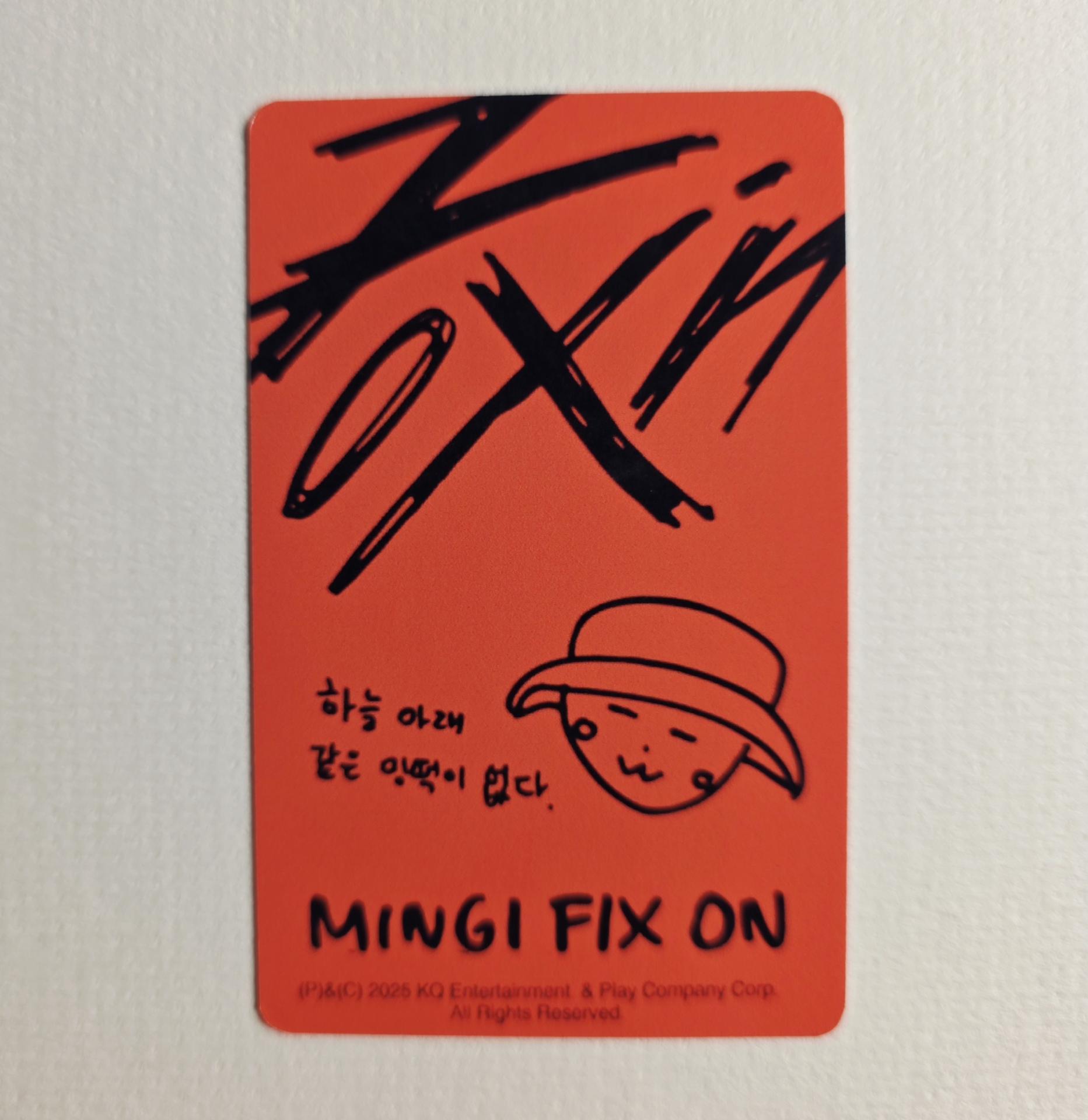 Ateez : Mingi - Fix On Birthday MD Photocards