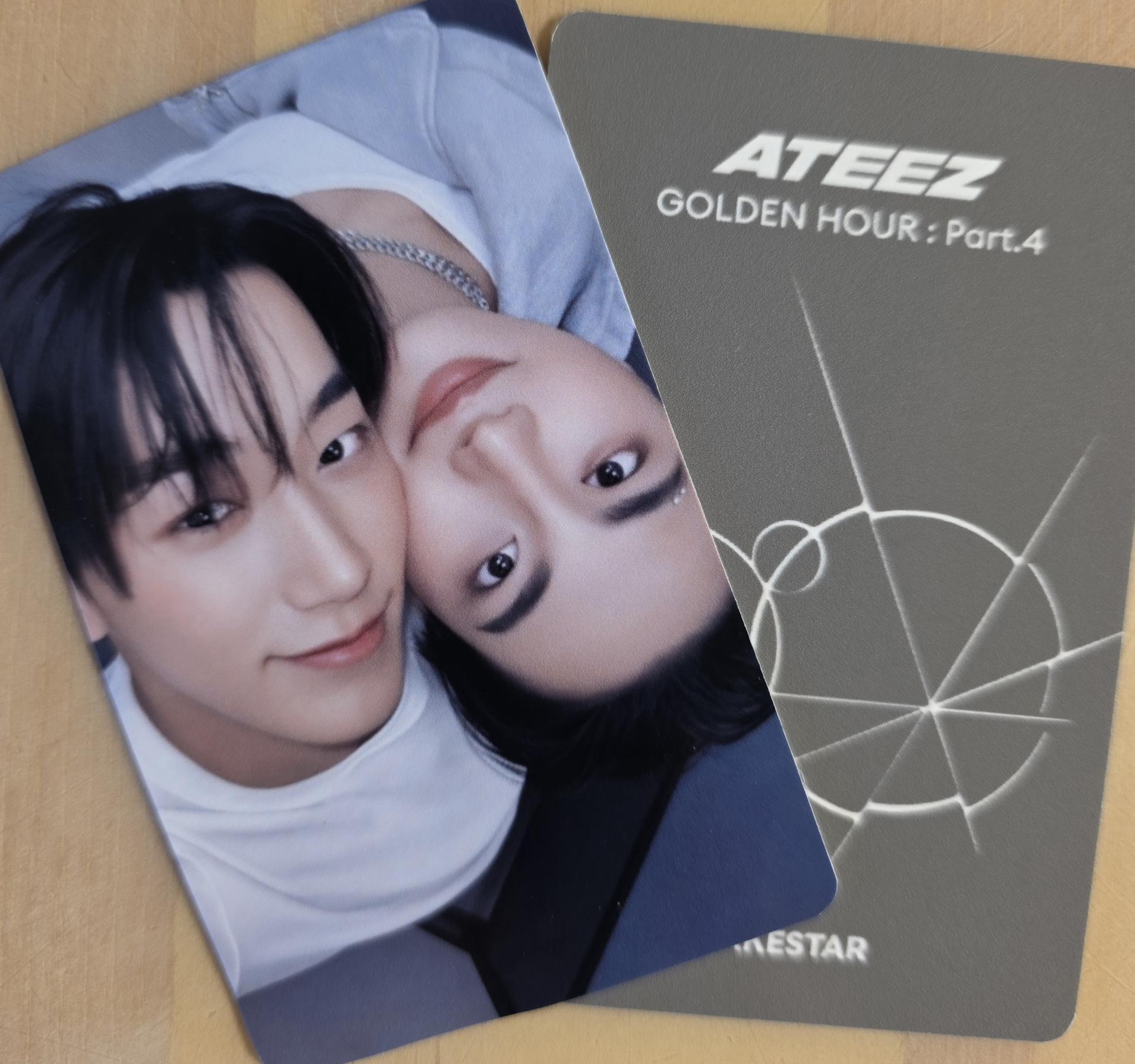Ateez: Golden Hour Part 4 - Makestar Video Call Unit Photocards San Seonghwa