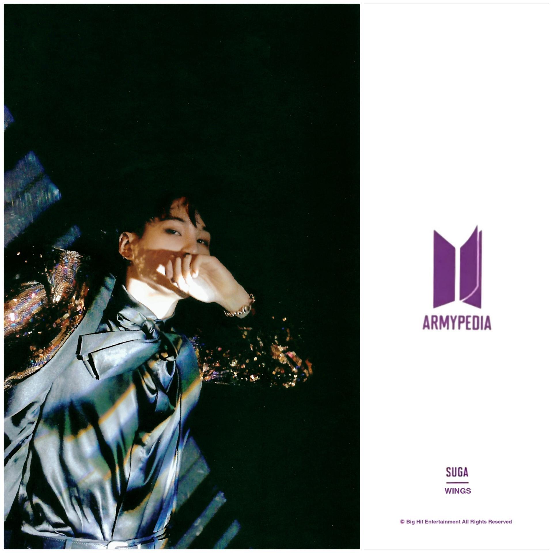 Yoongi : Armypedia Postcard  Collection