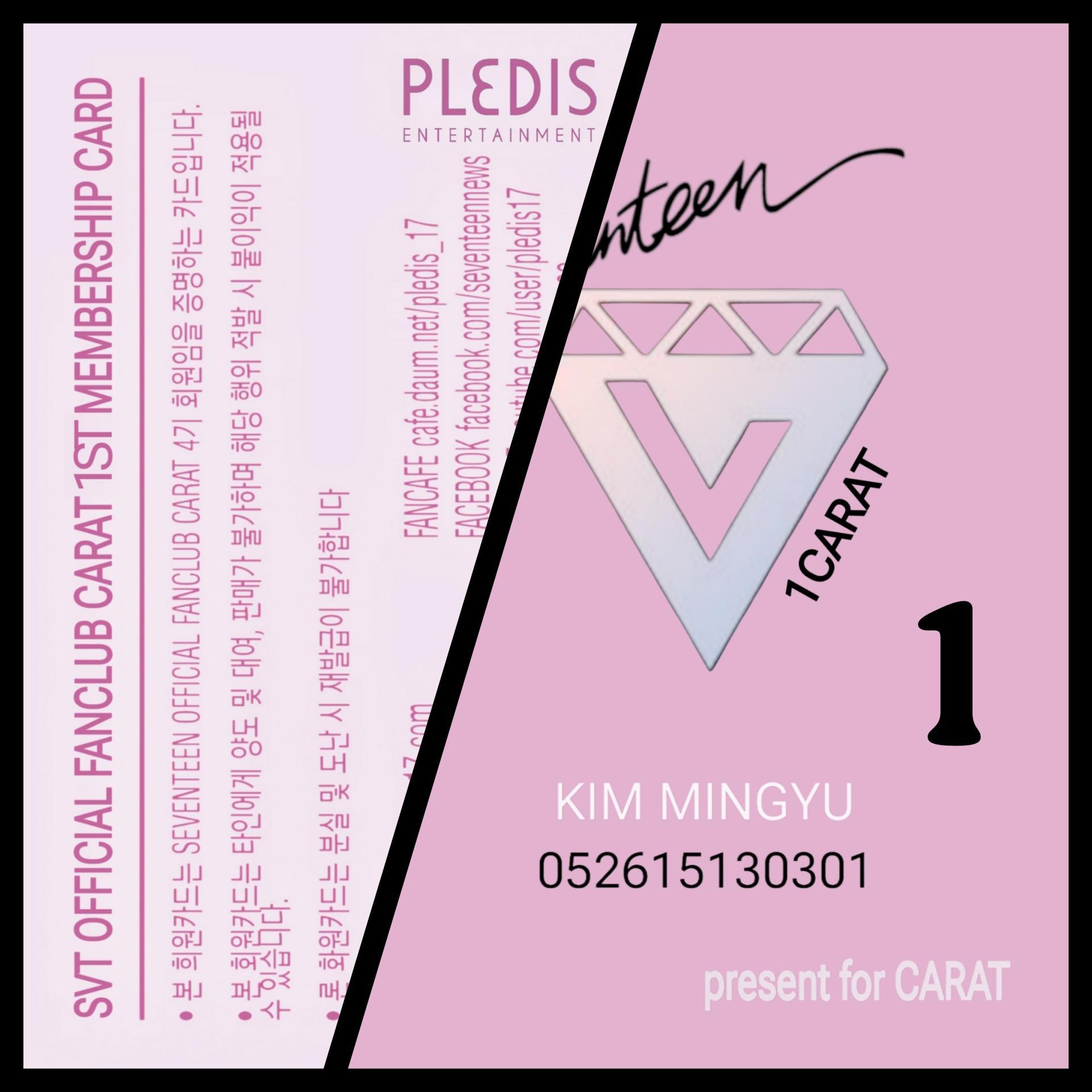 Seventeen - CARAT Membership Cards