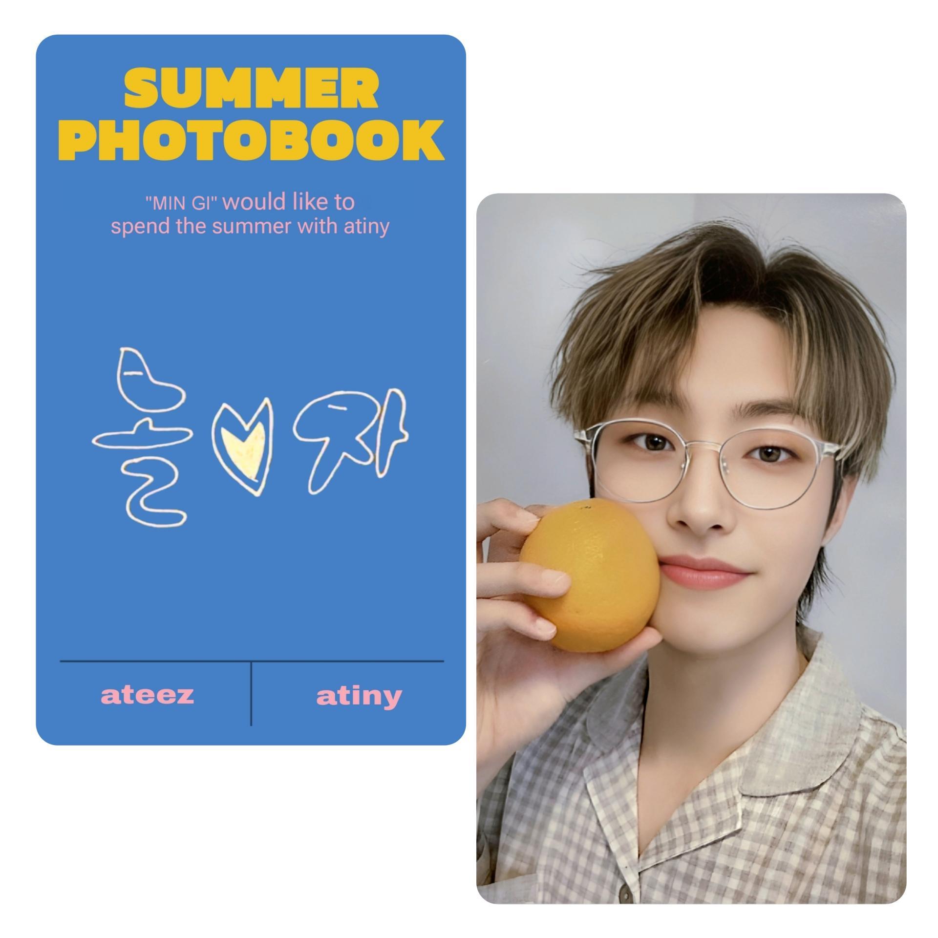 ATEEZ Summer Photobook 2022 KQ Store Photocards