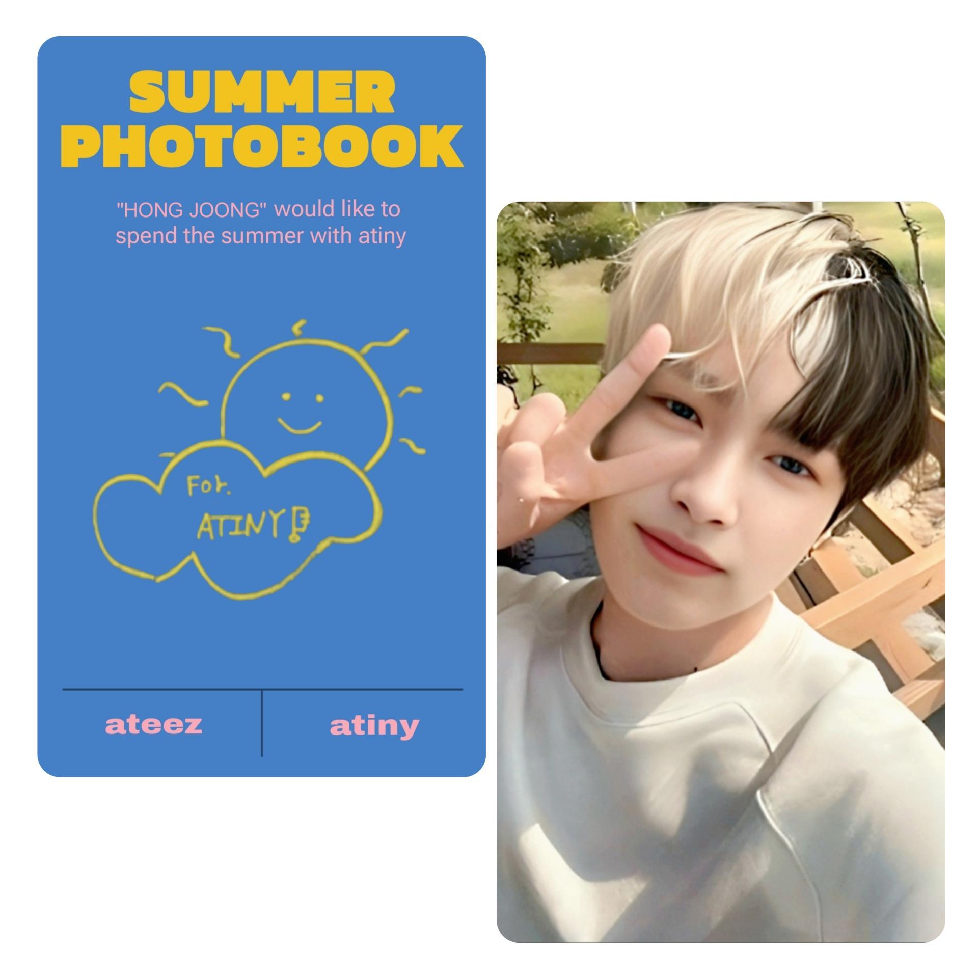ATEEZ Summer Photobook 2022 KQ Store Photocards
