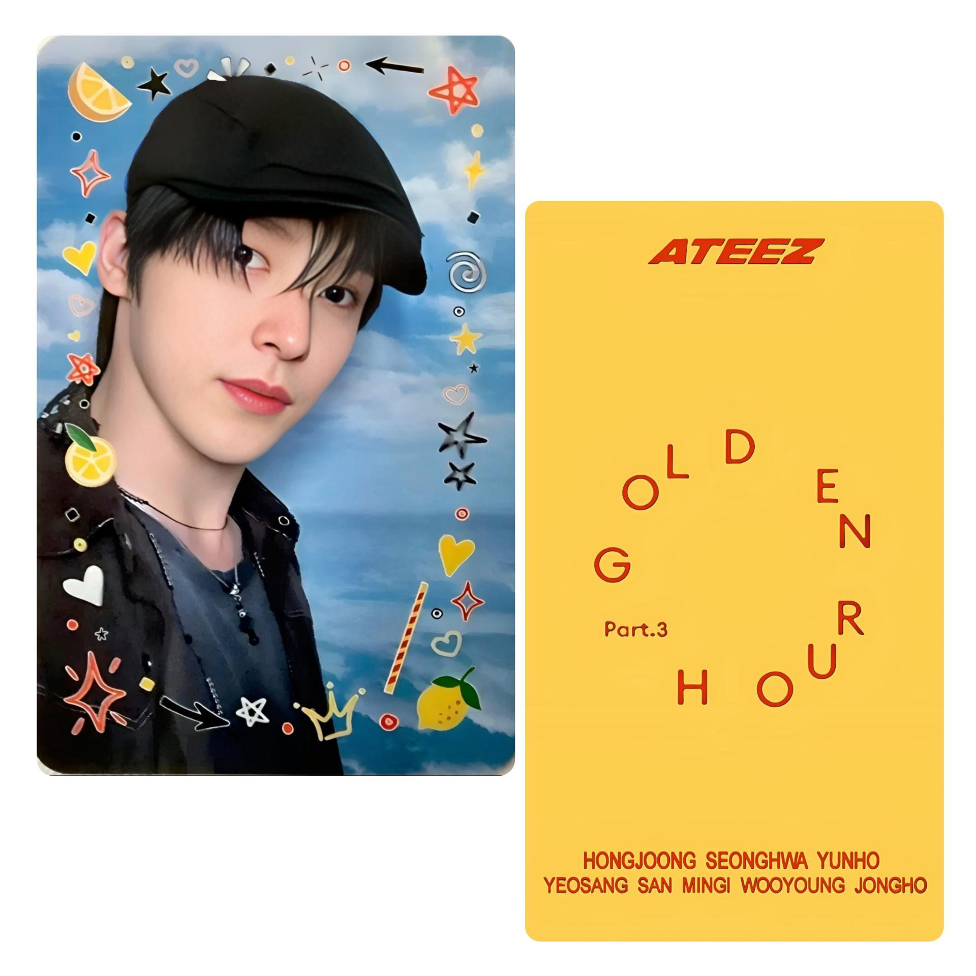 ATEEZ Golden Hour 3 Lemon Drop Broadcast Photocards