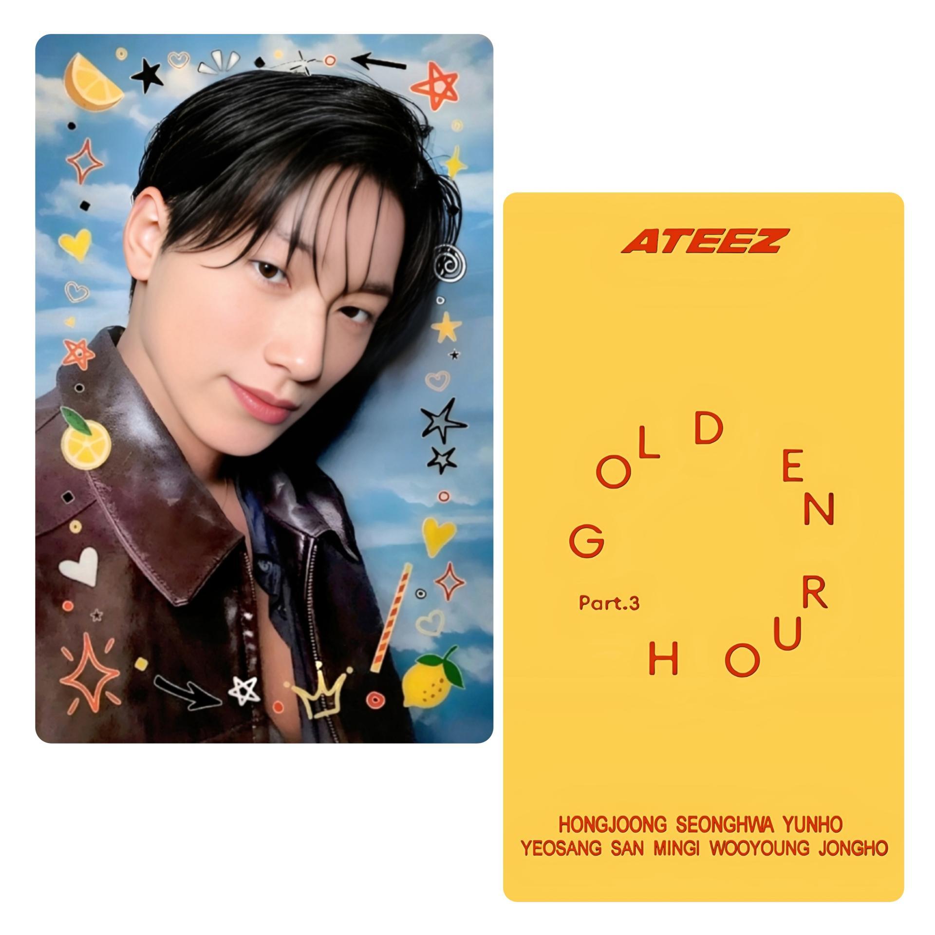 ATEEZ Golden Hour 3 Lemon Drop Broadcast Photocards