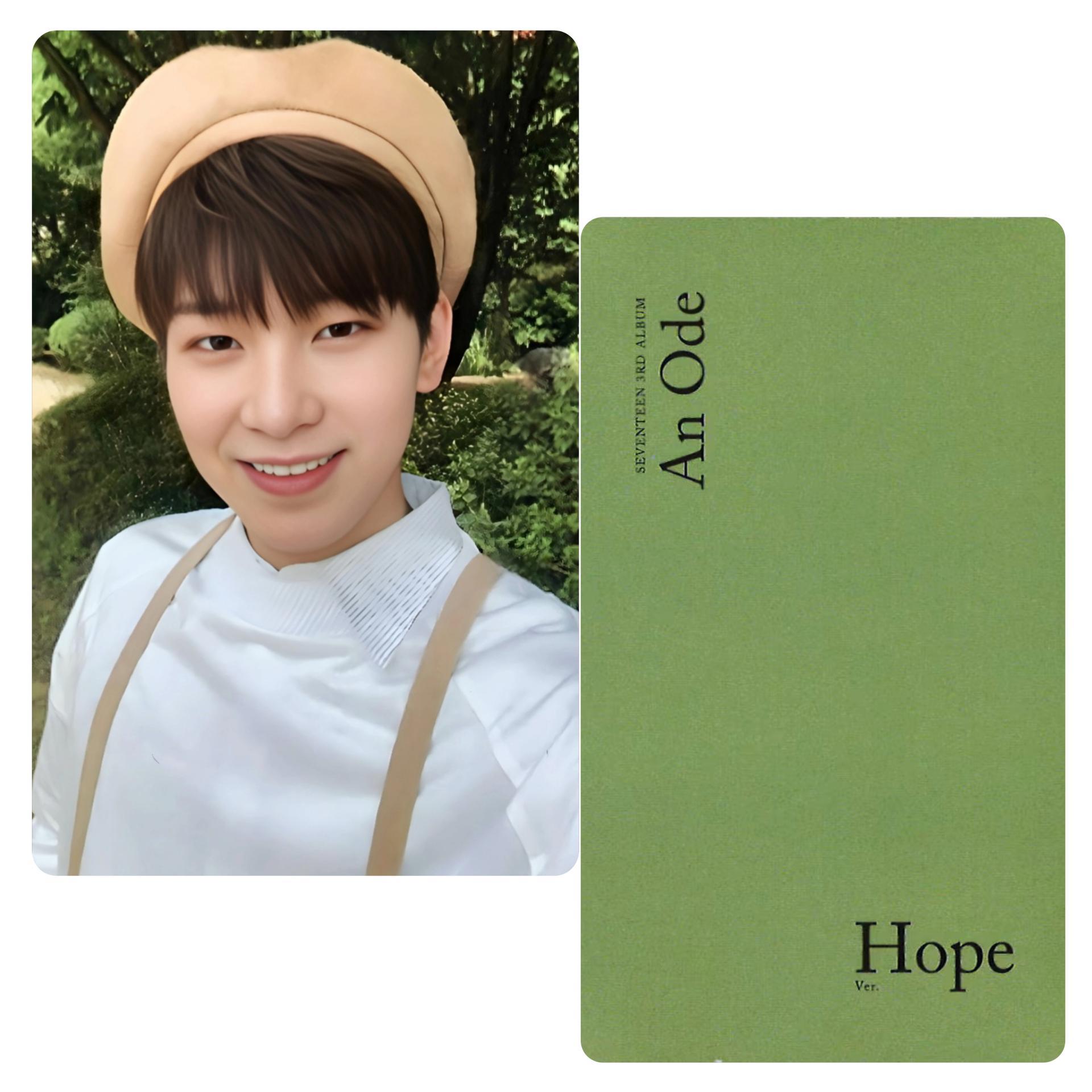 SVT - Wonwoo : An Ode to Hope Photocards 