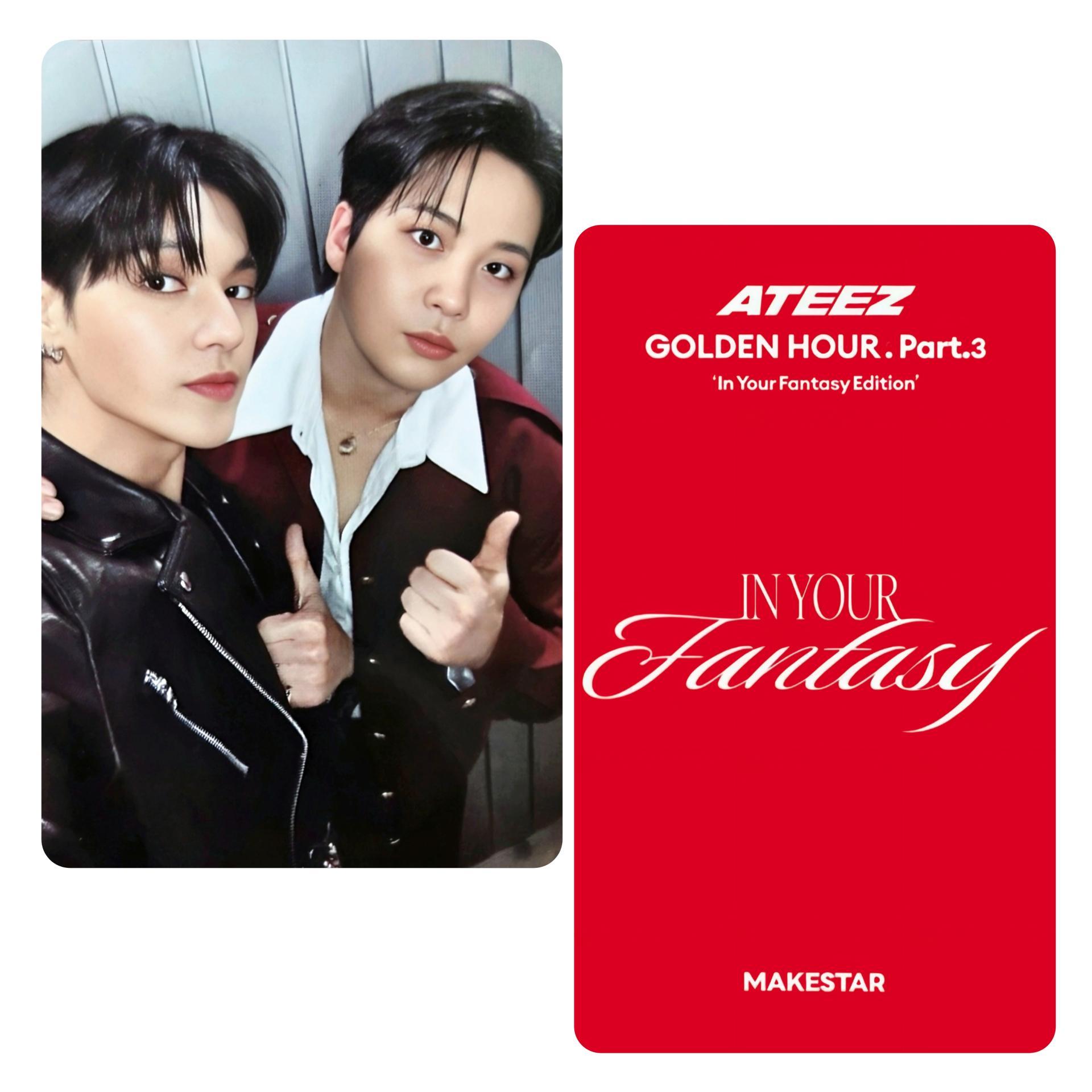 Ateez :Golden Hour 3 : In Your Fantasy Makestar Unit Photocards