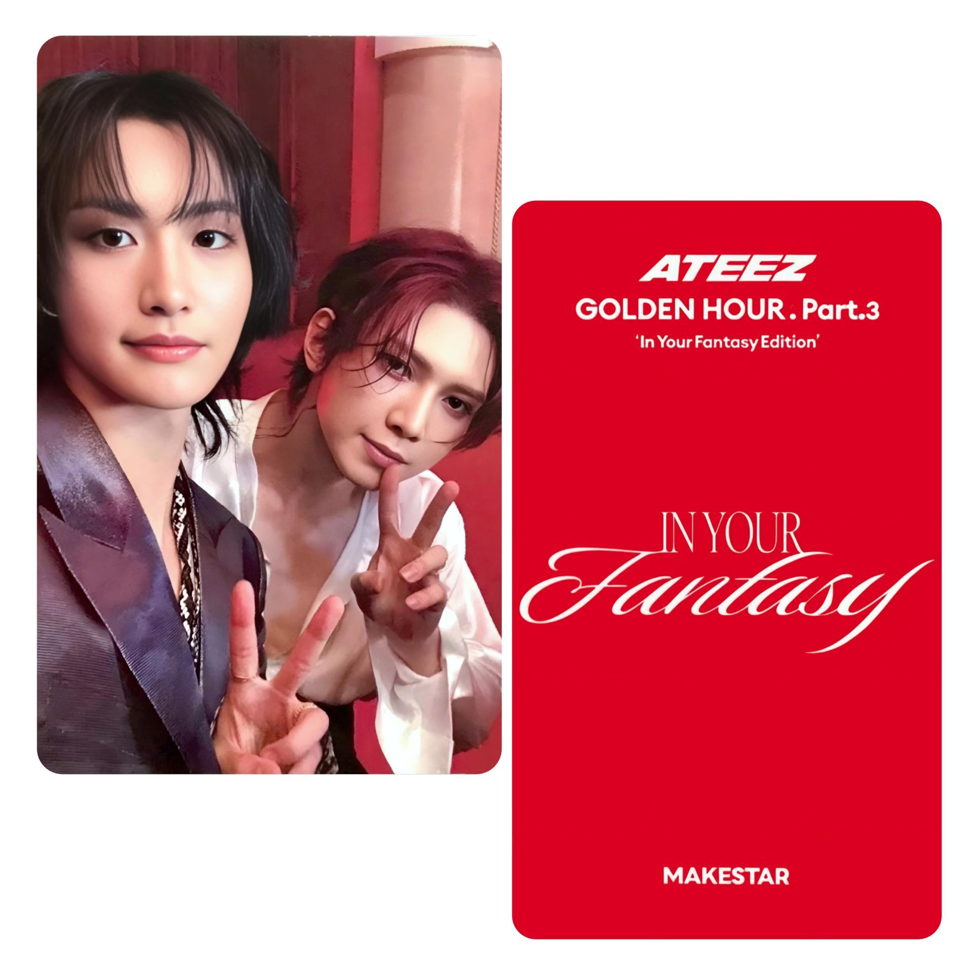 Ateez :Golden Hour 3 : In Your Fantasy Makestar Unit Photocards