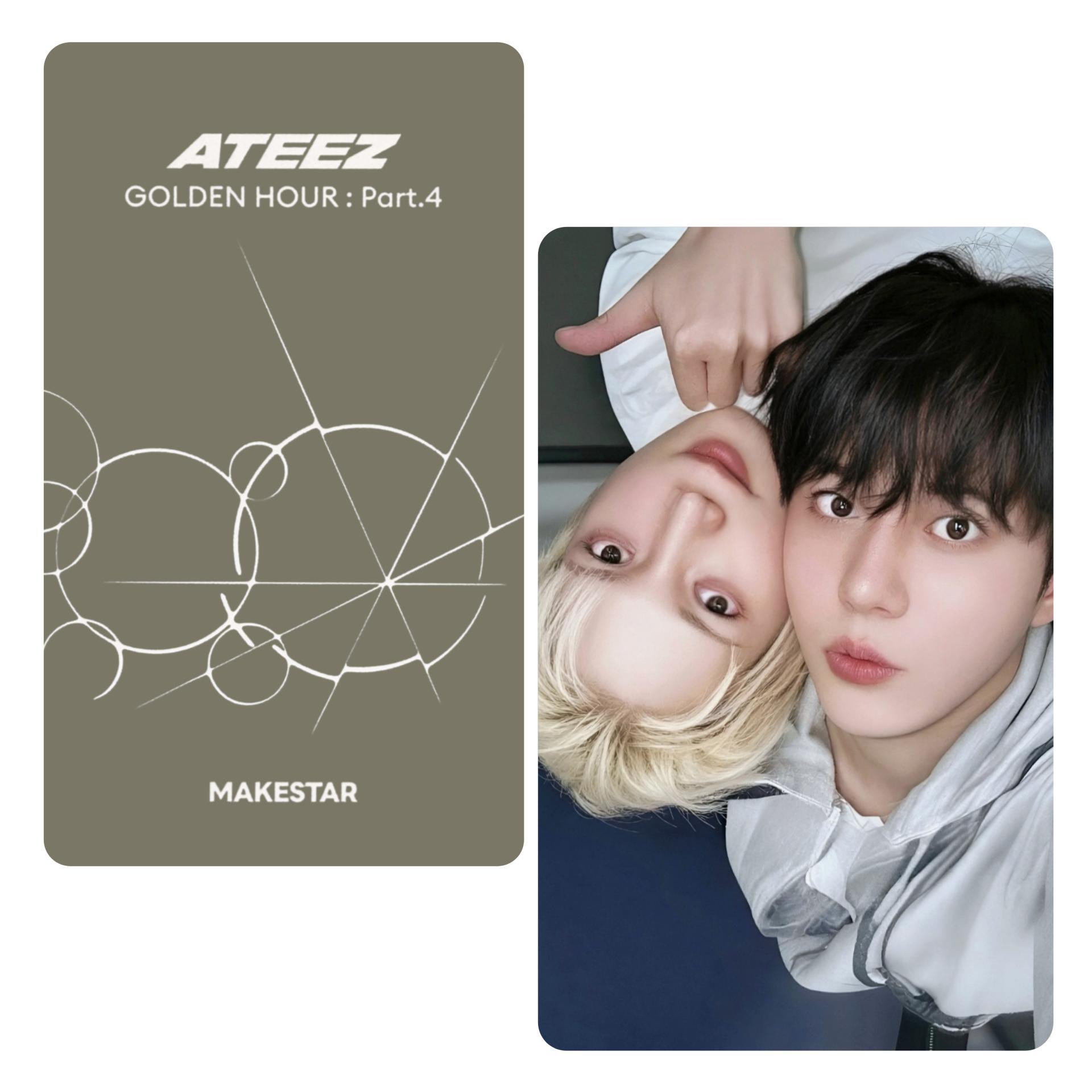 Ateez: Golden Hour Part 4 - Makestar Video Call Unit Photocards