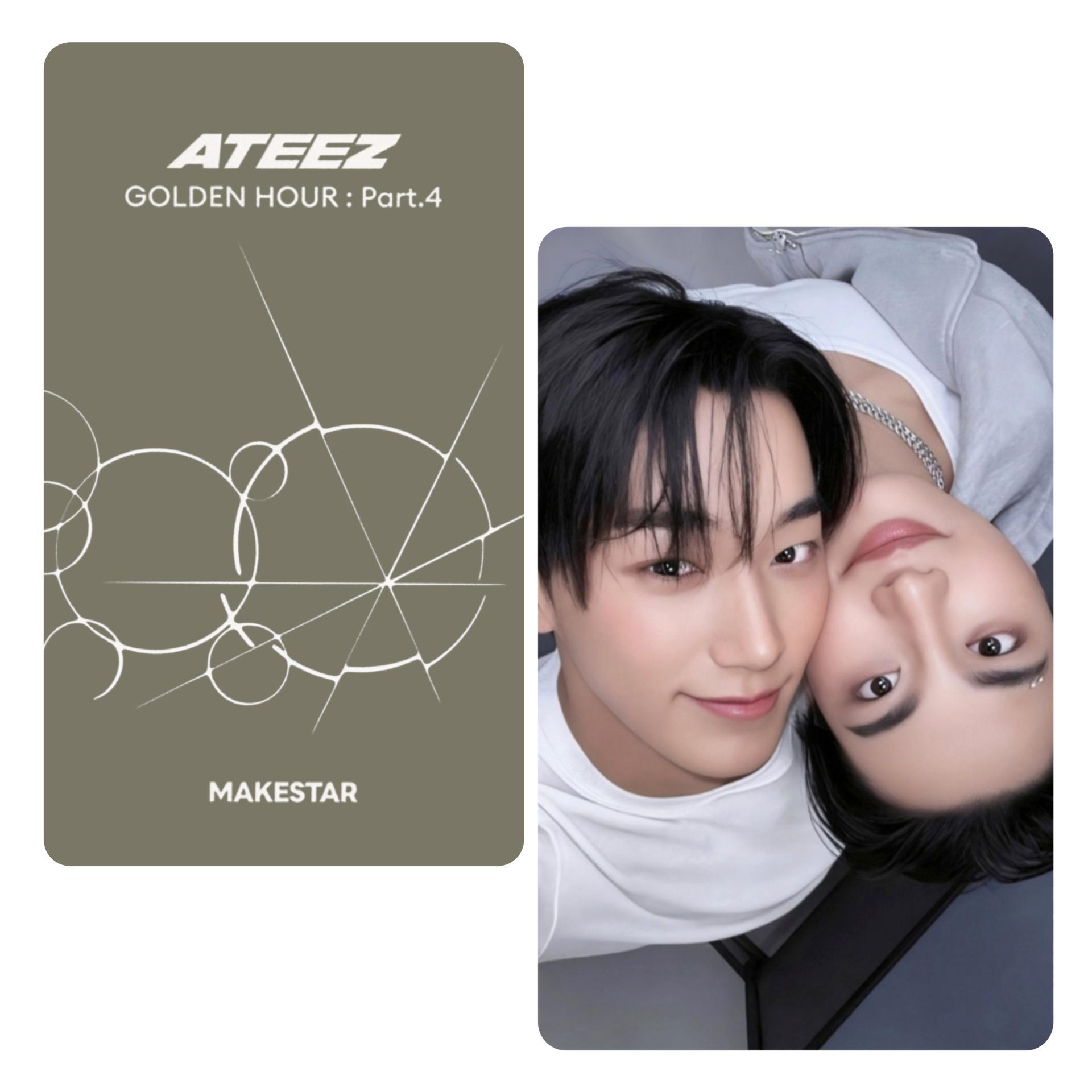 Ateez: Golden Hour Part 4 - Makestar Video Call Unit Photocards