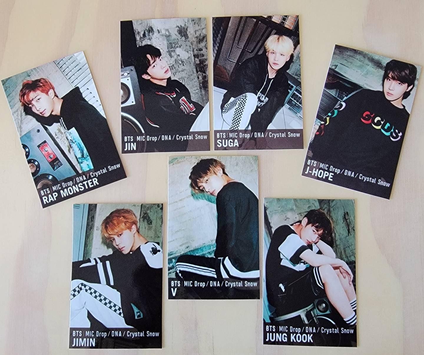 BTS - Mic Drop/DNA/Crystal Snow Photocards