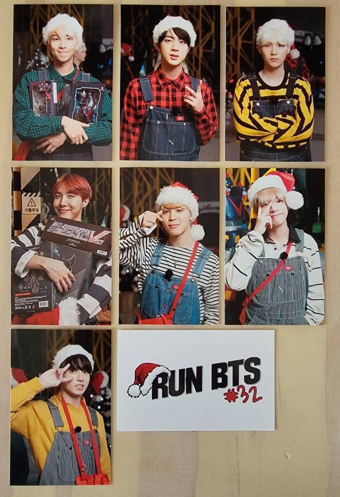 Run BTS - episode 32 Christmas Photocards