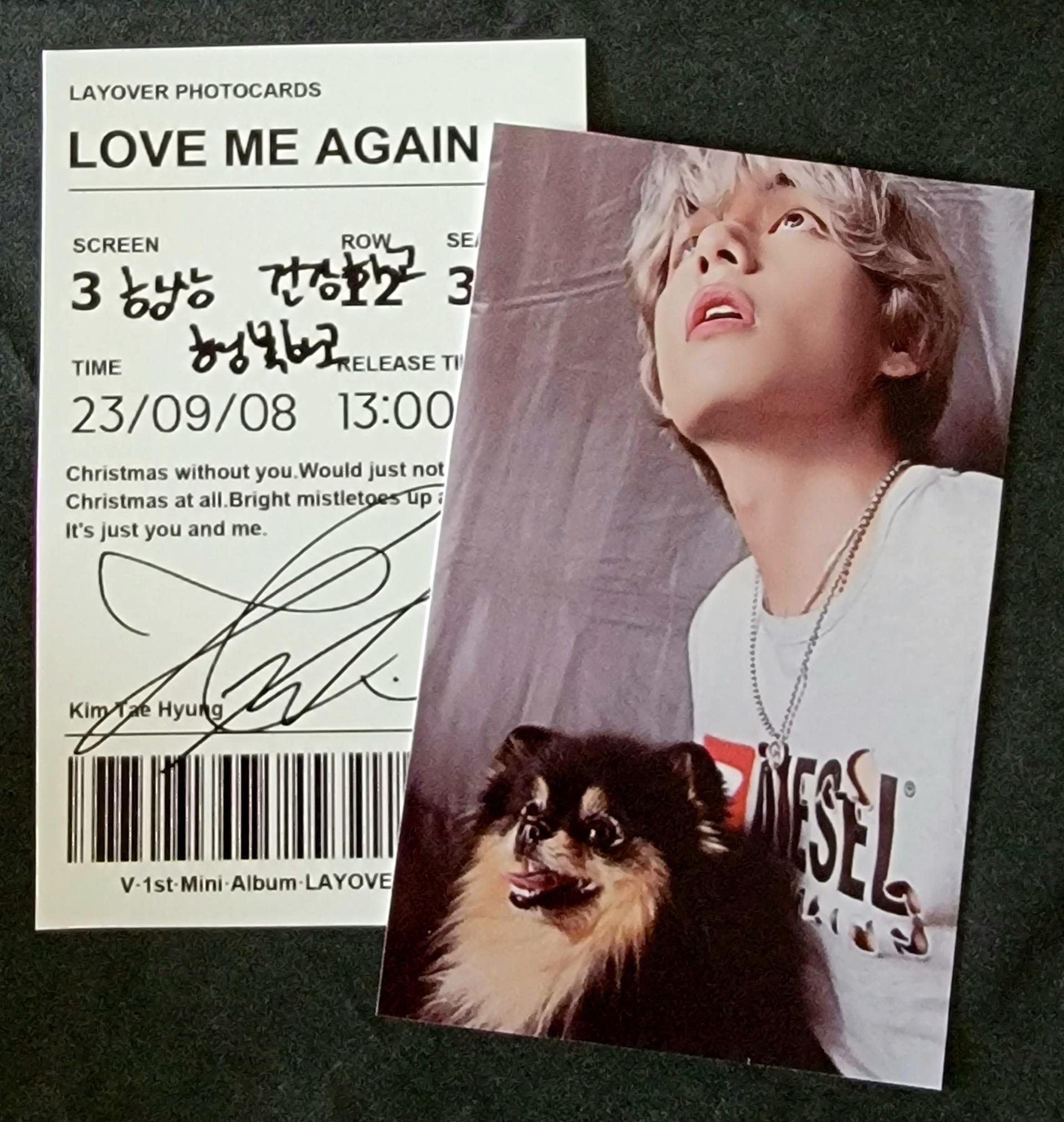 V - Layover : Green Photocard Set