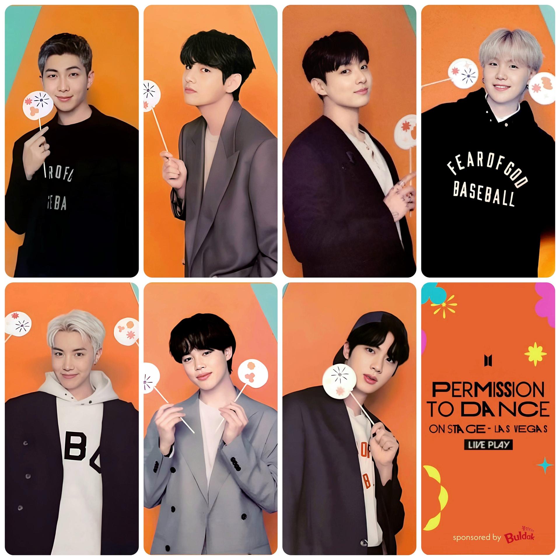 BTS - Permission to Dance Live Play Photo Cards