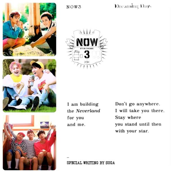 BTS NOW 3 Chicago - Dreaming Days Photocards