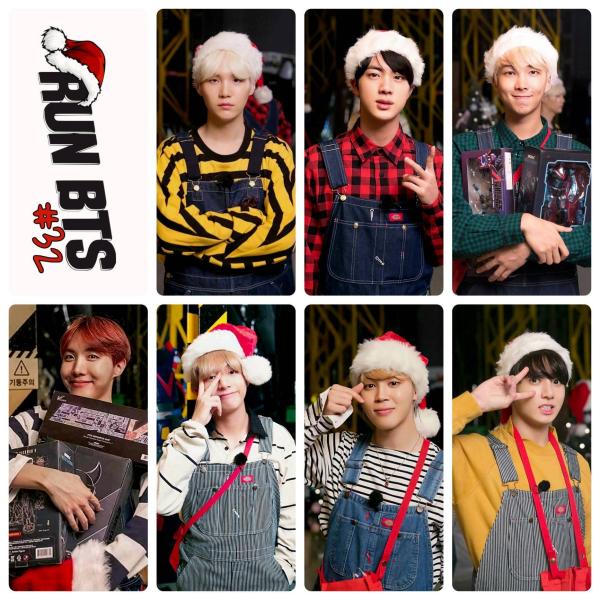 Run BTS - episode 32 Christmas Photocards
